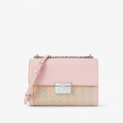 Charles Keith Chain Flap Shoulder Bag Pink